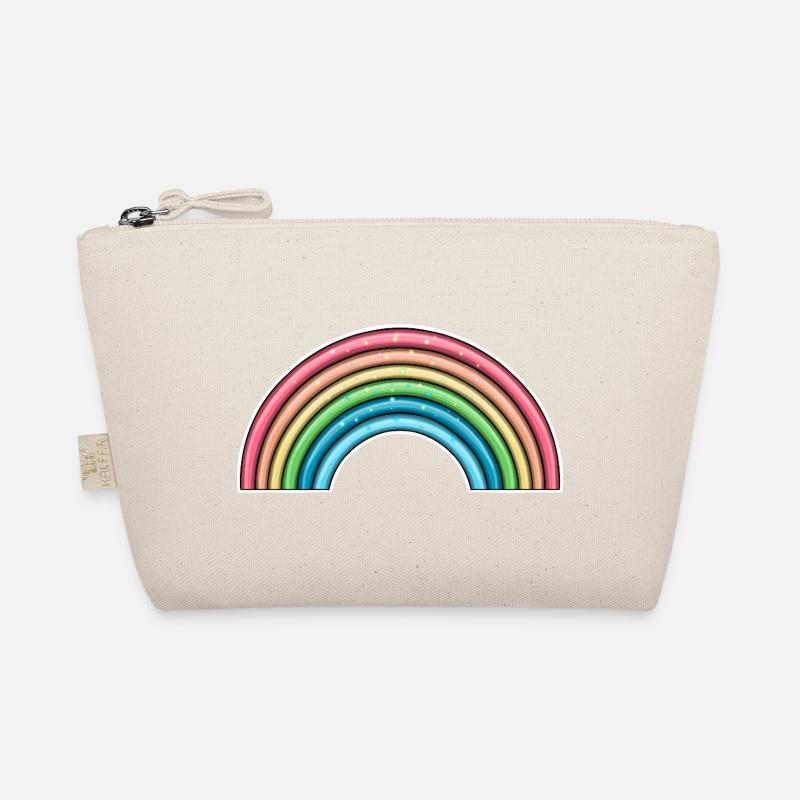 Lebendiges Regenbogen-Design Bio-Täschchen