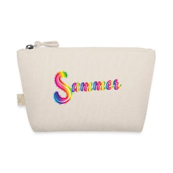 Summer lettering in rainbow colours - Organic Pouch - nature - Front