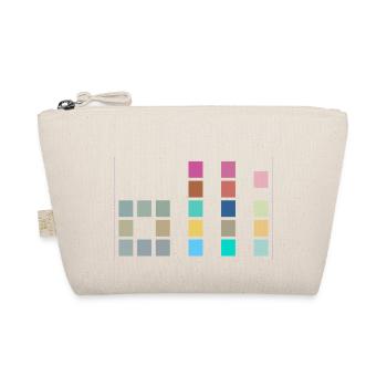 Colorful OLLI - One Life. Live It. Cube Design - Organic Pouch - nature - Front