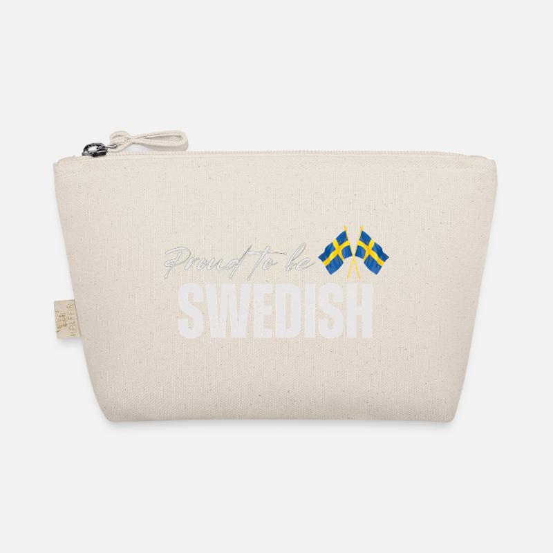 Stolzer Schwede, ich liebe Schweden - Bio-Täschchen - Natur