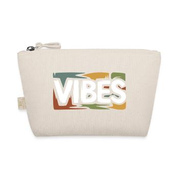 VIBES Retro Streetwear Grafikshirt - Bio-Täschchen - Natur - Vorne