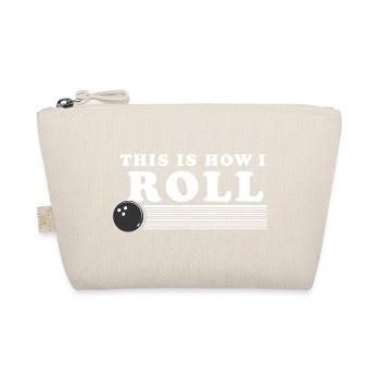 This Is How I ROll Retro Bowling Ball - Organic Pouch - nature - Front