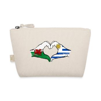 Pays de Galles, drapeau de l’Uruguay, mains, forme de coeur utilisé - Trousse biologique - nature - Devant