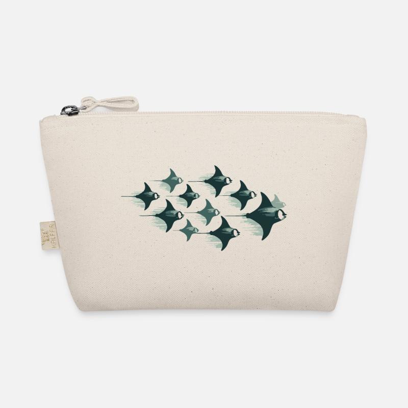 Manta Ray School – Elegant Underwater World Organic Pouch
