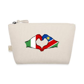 Italie Namibie drapeau mains forme coeur - Trousse biologique - nature - Devant