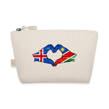 Island_Namibia_Flagge_Haende_Herzform_used - Trousse biologique - nature - Devant