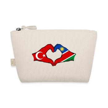 Drapeau de la Turquie et de la Namibie en forme de cœur - Trousse biologique - nature - Devant