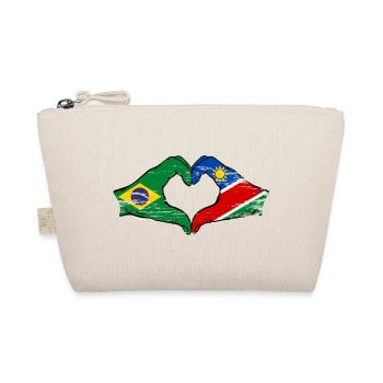 Brésil Namibie drapeau mains forme coeur - Trousse biologique - nature - Devant