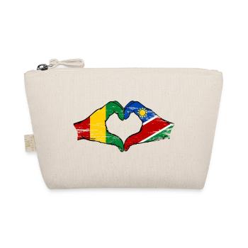 Drapeau de la Guinée et de la Namibie en forme de cœur - Trousse biologique - nature - Devant