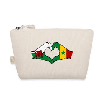 Pays de Galles Sénégal Drapeau Mains Coeur Forme - Trousse biologique - nature - Devant