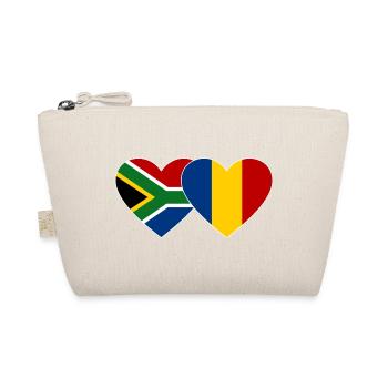 Afrique du Sud Tchad Drapeau Coeur Utilisé - Trousse biologique - nature - Devant