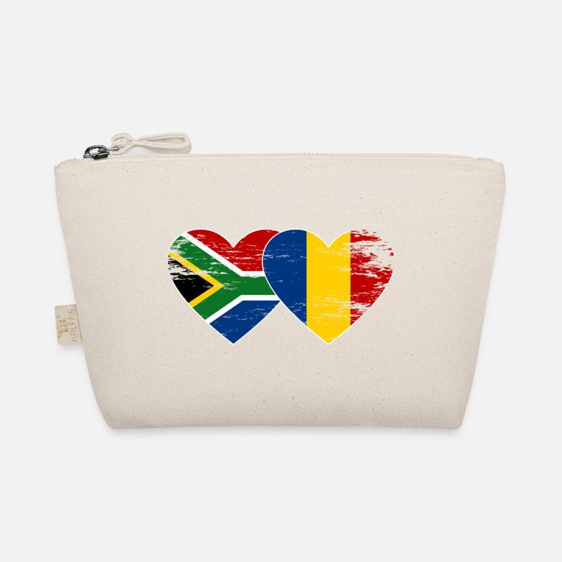 Afrique du Sud Tchad Drapeau Coeur Utilisé Trousse biologique