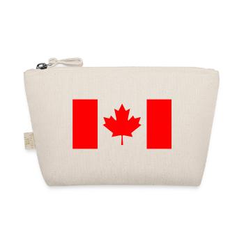 Drapeau Canadien Rouge Stylisé - Trousse biologique - nature - Devant