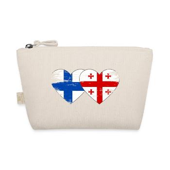 Drapeau de la Finlande Géorgie Utilisé - Trousse biologique - nature - Devant