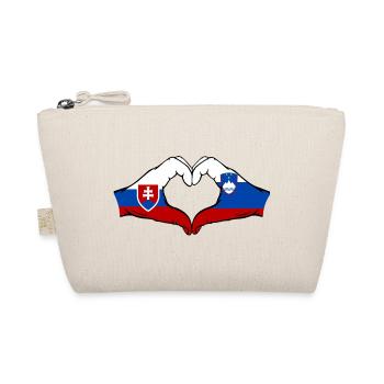 Slovaquie Slovénie Drapeau Herform Mains - Trousse biologique - nature - Devant