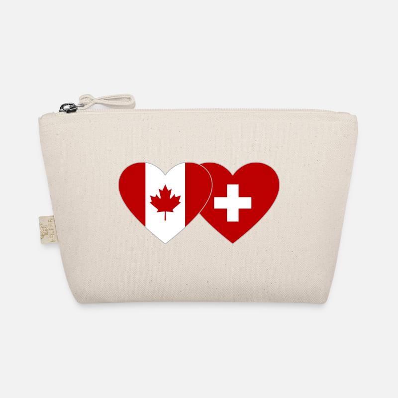 Canada Suisse Drapeau Coeur Trousse biologique