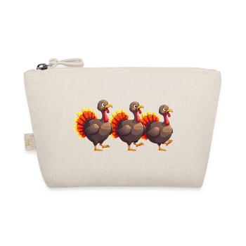 Thanksgiving Truthahn Baby - Bio-Täschchen - Natur - Vorne