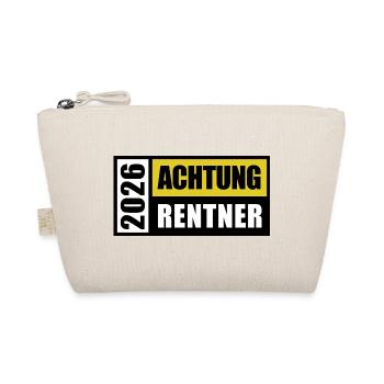 Achtung Rentner 2026 | Pension | Ruhestand - Bio-Täschchen - Natur - Vorne