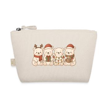 Ours polaires pour enfants, garçons et filles, Noël - Trousse biologique - nature - Devant