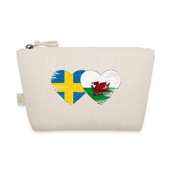 Cœur du drapeau Suède du Pays de Galles utilisé - Trousse biologique - nature - Devant