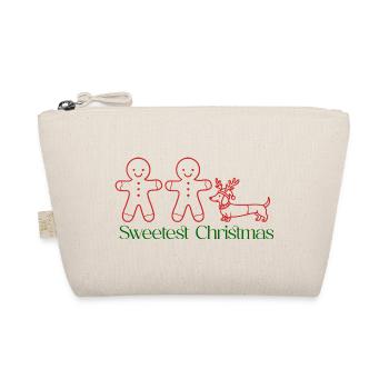 Noël – Duo pain d’épices et teckels (Rouge et vert) - Trousse biologique - nature - Devant