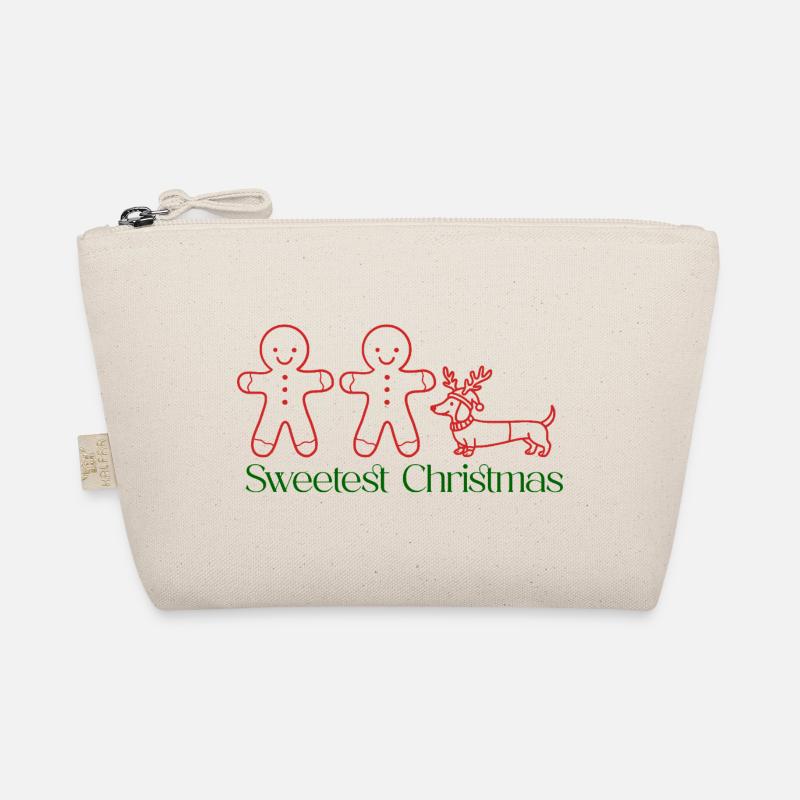 Noël – Duo pain d’épices et teckels (Rouge et vert) Trousse biologique
