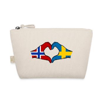 Drapeau Norvège-Suède Mains de cœur - Trousse biologique - nature - Devant