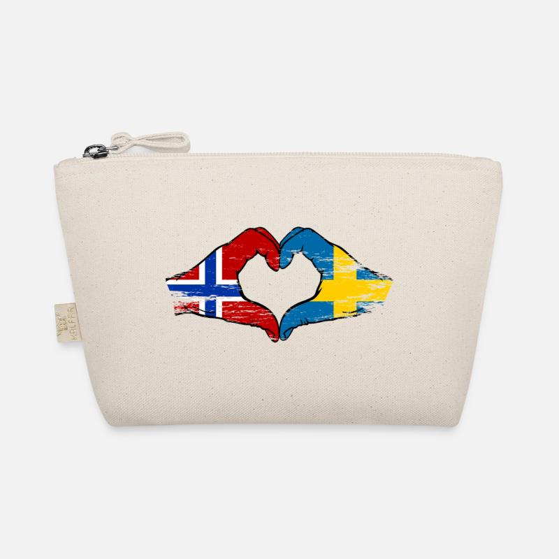 Mains du drapeau Norvégien Suède Trousse biologique