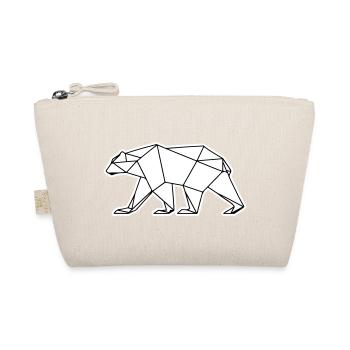 Polar Bear Polygon Polar Bear Icon - Organic Pouch - nature - Front