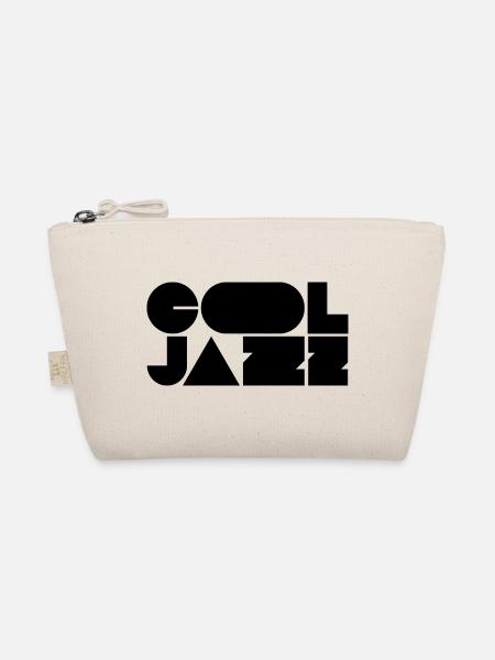 Bold cool jazz logo design - Organic Pouch - nature - Front