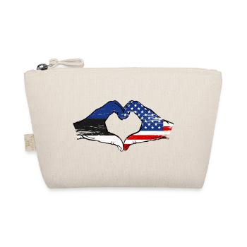 Drapeaux du cœur des États-Unis d’Estonie - Trousse biologique - nature - Devant