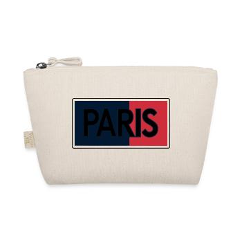 Paris Flag Split Typography - Organic Pouch - nature - Front