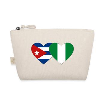 Cuba Nigeria Flag Heart Flag - Organic Pouch - nature - Front