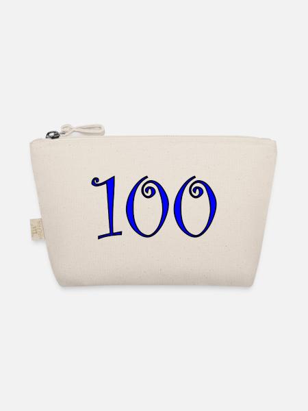 100. 100 JAHRE. 100-JÄHRIGES JUBILÄUM. GEBURTSTAG 100 - Bio-Täschchen - Natur