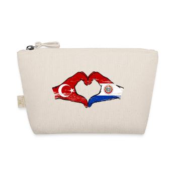 Türkei_Paraguay_Flagge_Hände_Herzform_used - Trousse biologique - nature - Devant