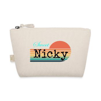 Nicky süßer Nicky Retro Vintage - Bio-Täschchen - Natur - Vorne