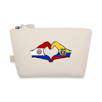 Paraguay Drapeau de l’Équateur Mains en forme de cœur - Trousse biologique - nature - Devant