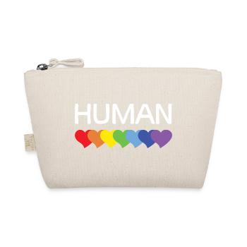 LGBTQ Pride Month - We Are All Human - Organic Pouch - nature - Front