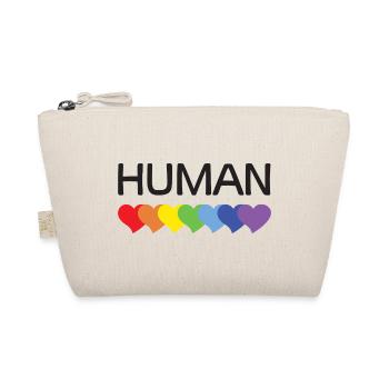 LGBTQ Pride Month - We Are All Human - Organic Pouch - nature - Front
