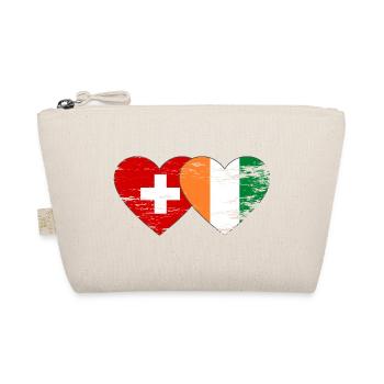 Suisse Côte d’Ivoire Drapeau du cœur utilisé - Trousse biologique - nature - Devant