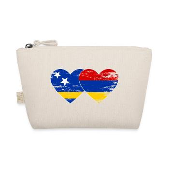 Cœur du drapeau Arménien de Curaçao utilisé - Trousse biologique - nature - Devant