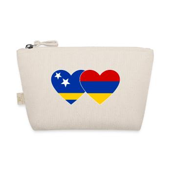 Cœur du drapeau Arménie de Curaçao - Trousse biologique - nature - Devant