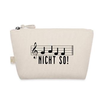 Gaff Nicht So - Lustiger Musik Humor für Musiker - Bio-Täschchen - Natur - Vorne