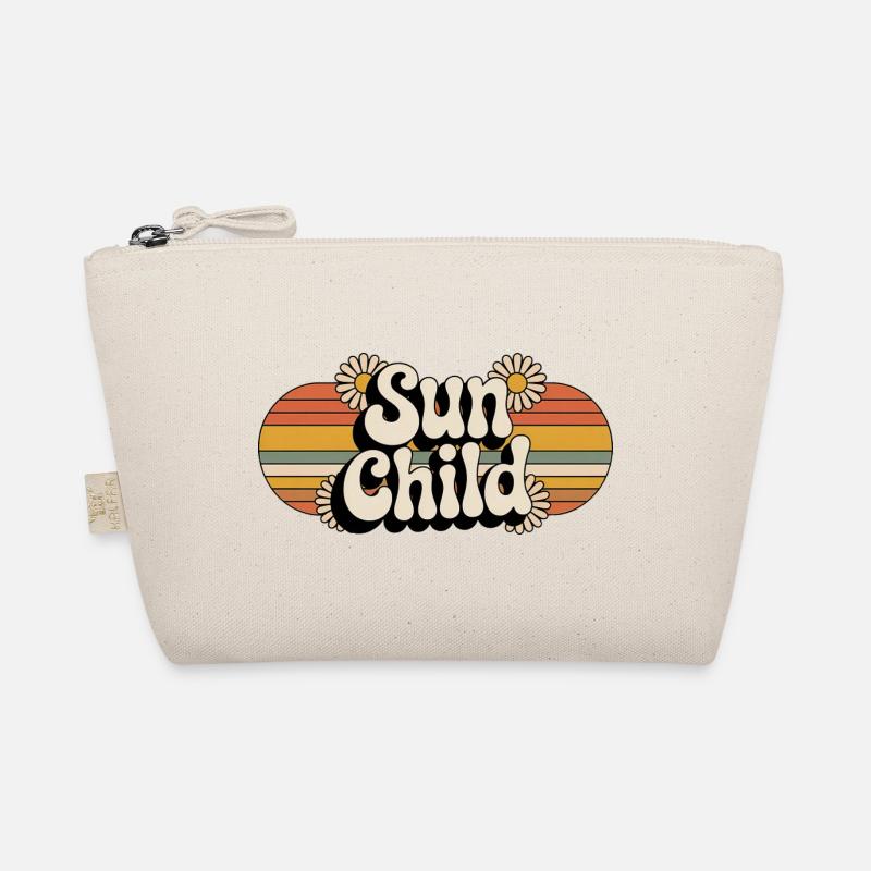 Sun Child Retro Design 70s 80s Organic Pouch