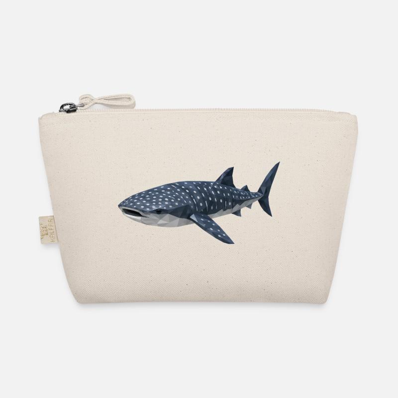 Polygonal Whale Shark – Geometric Art Organic Pouch
