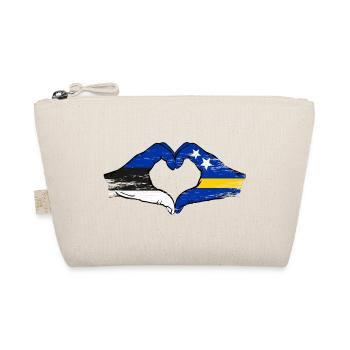 Estonie Mains du drapeau de Curaçao en forme de cœur utilisé - Trousse biologique - nature - Devant