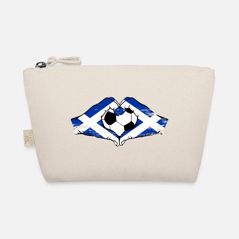 Drapeau écossais mains en forme de cœur utilisé Trousse biologique
