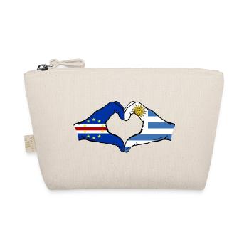 Cap-Vert Drapeau de l’Uruguay Mains en forme de cœur - Trousse biologique - nature - Devant