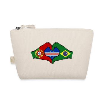 Mains du drapeau du Brésil au Cap-Vert Portugal - Trousse biologique - nature - Devant