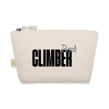Classic Rock Climbing Wear Modern Design Boulderer - Organic Pouch - nature - Front